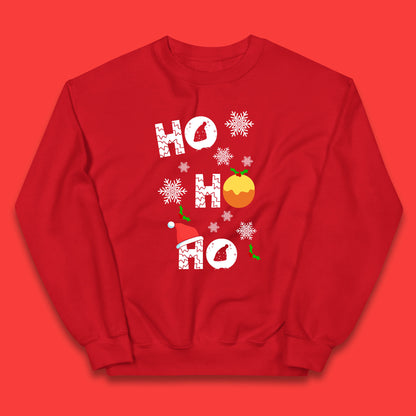 ho ho ho christmas santa hat jumper