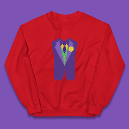 Funny Tuxedo Mardi Gras Tux Party Celebration Costume Kids Jumper