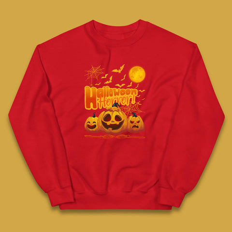 Happy Halloween Jack-o-lantern Horror Scary Monster Pumpkins Kids Jumper