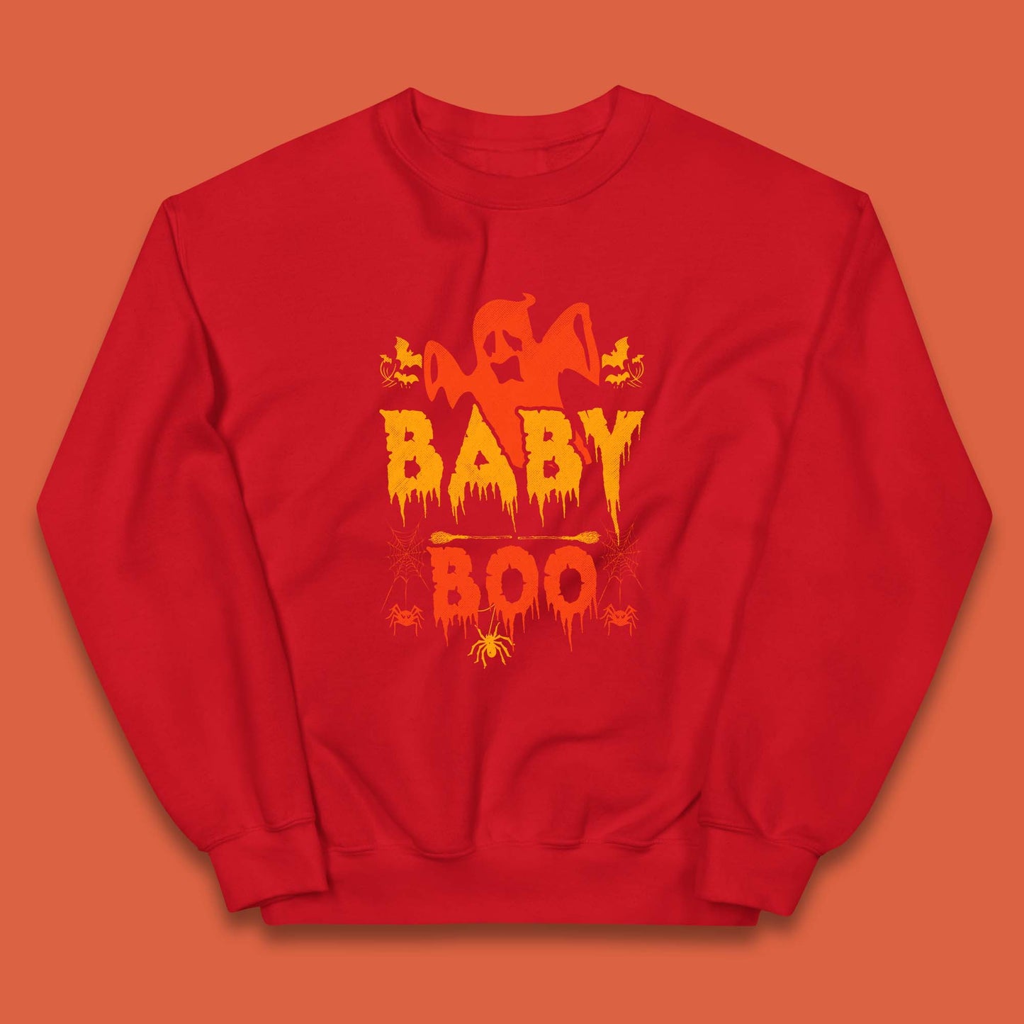 Baby Boo Happy Halloween Spooky Funny Baby Boo Ghost Kids Jumper