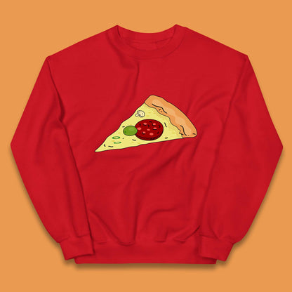 Italian Pizza Slice Pizzaologist Pizza Lover Pizza Holic Pizza Addict Kids Jumper