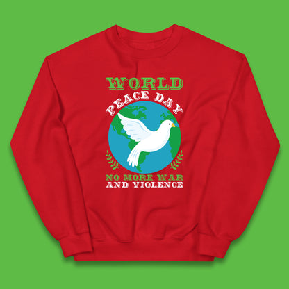 World Peace Day No More War And Violence Human Rights Stop War Kids Jumper
