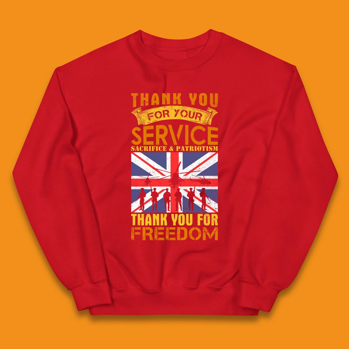 Thank You For Your Service Kids Jumper