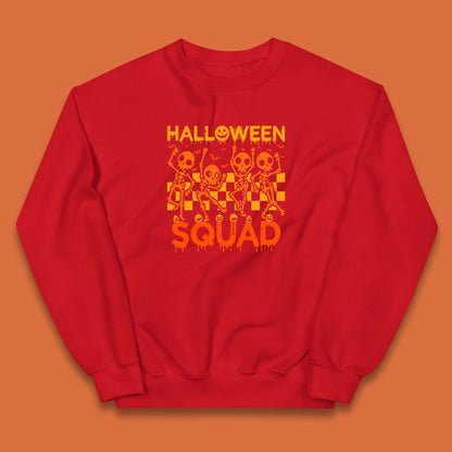 Halloween Squad Dancing Skeletons Squad Goals Dancing Halloween Skull Kids Jumper