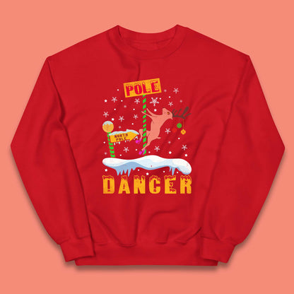 North Pole Dancer Christmas Kids Jumper