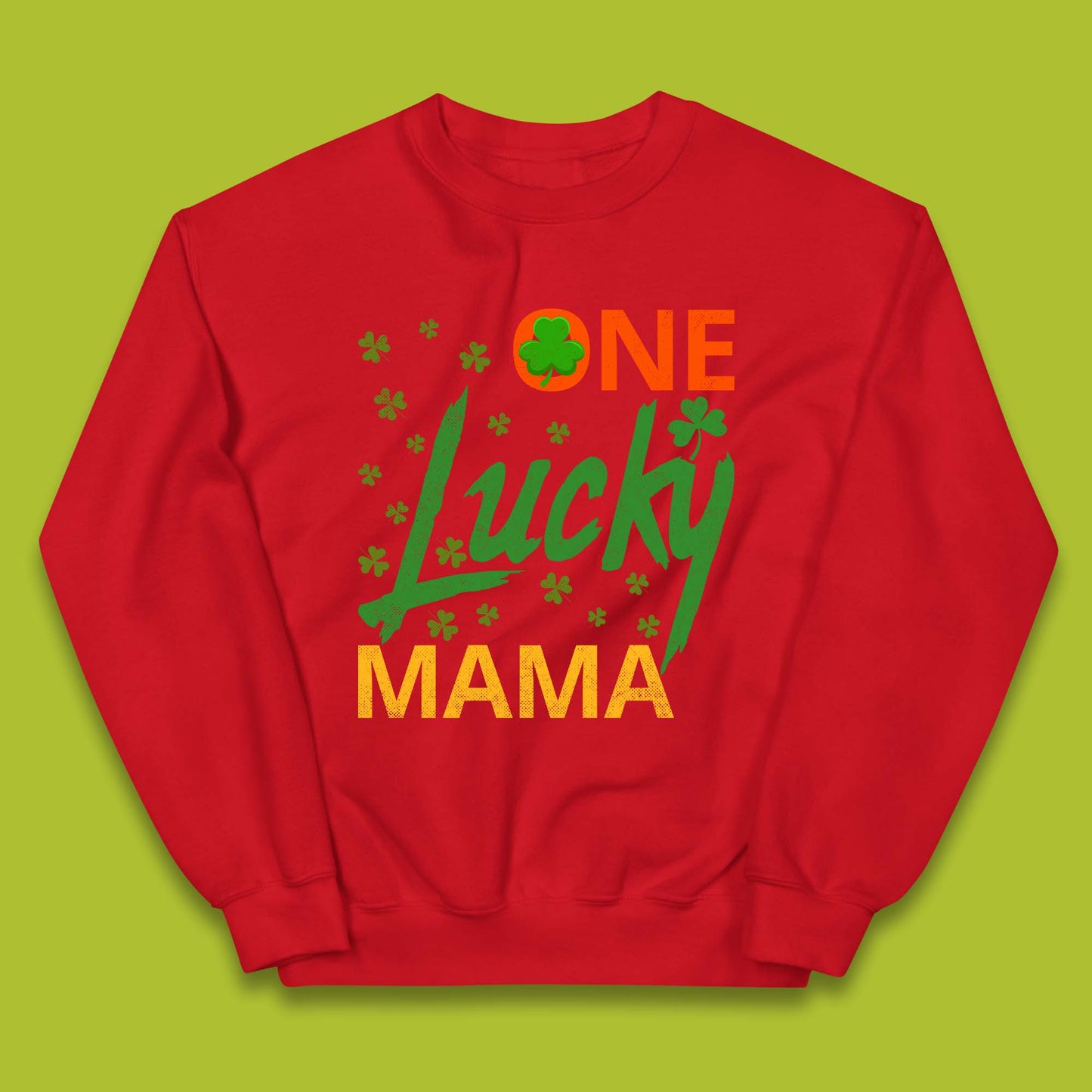 One Lucky Mama Patrick's Day Kids Jumper