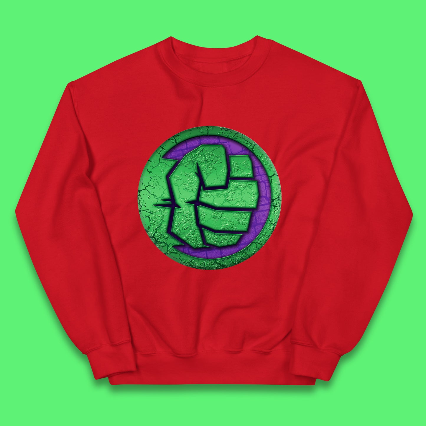 Marvels Avengers The Incredible Hulk Smash Fist Circle Logo Hulk Giant Man Hulk Superhero Movies Kids Jumper