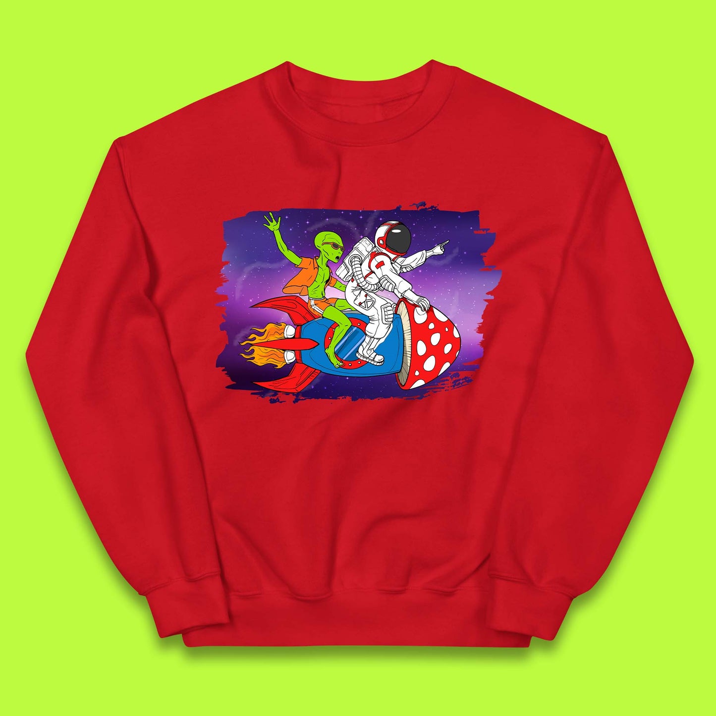 Alien & Astronaut Rocket Ship Kids Jumper