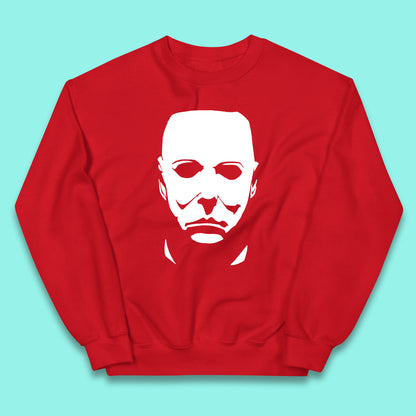 Michael Myers Face Mask Halloween Michael Myers Horror Movie Character Kids Jumper