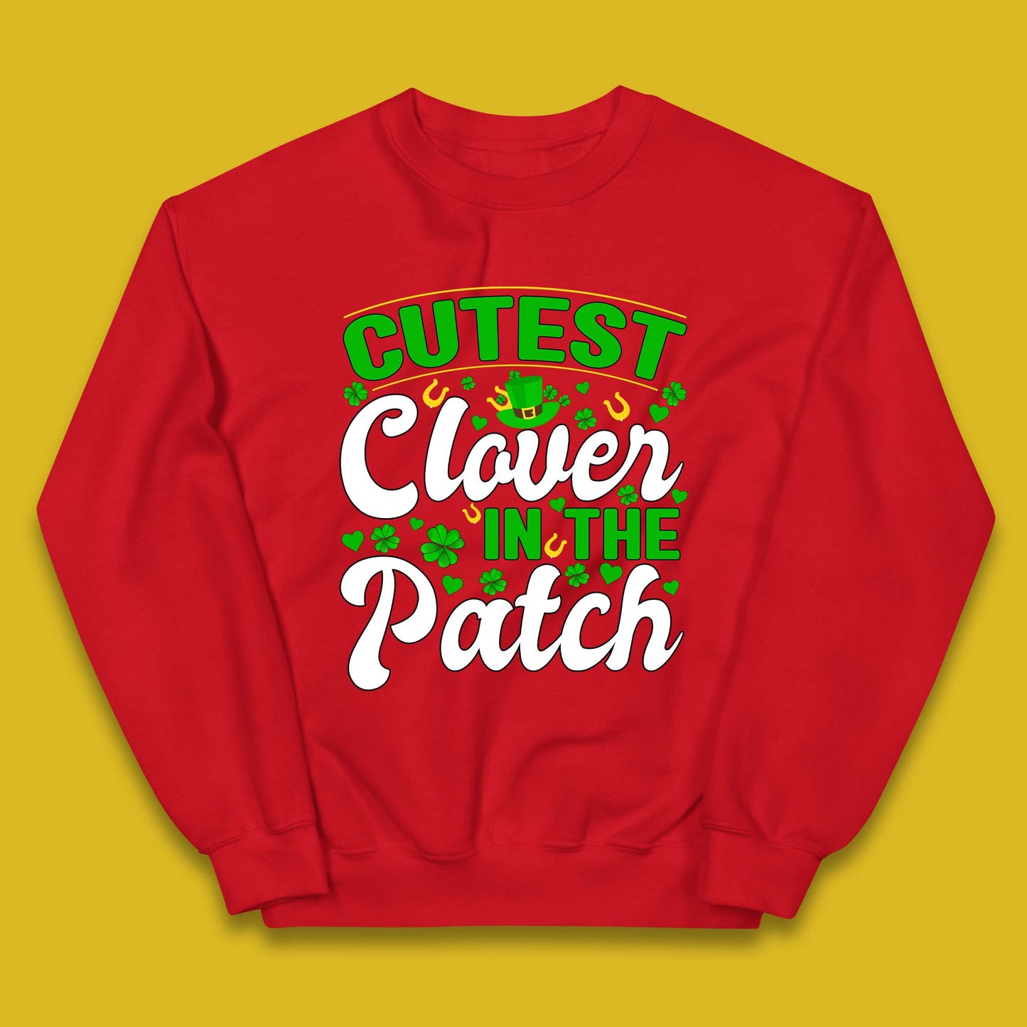 Cutest Clover In The Patch Kids Jumper