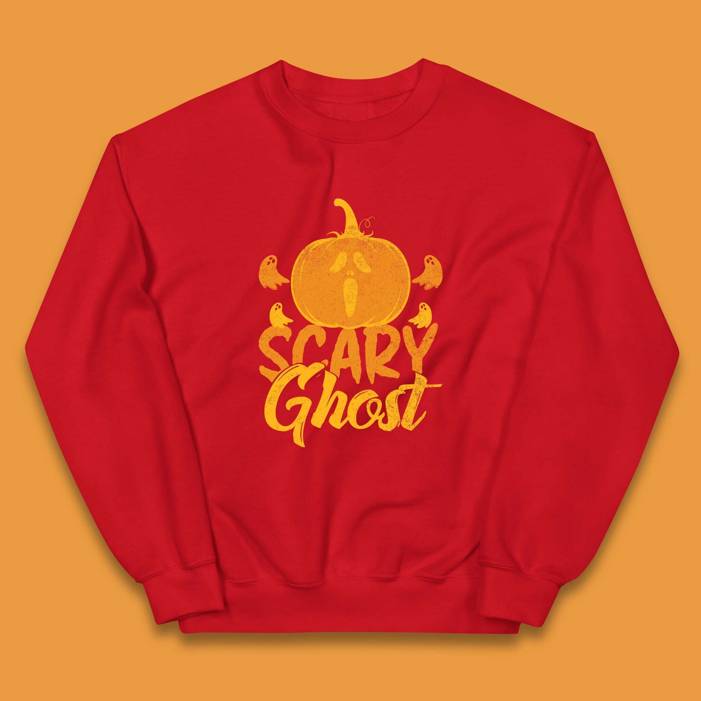 Scary Ghost Halloween Scream Ghost Face Horror Scary Pumpkin Ghostface Kids Jumper