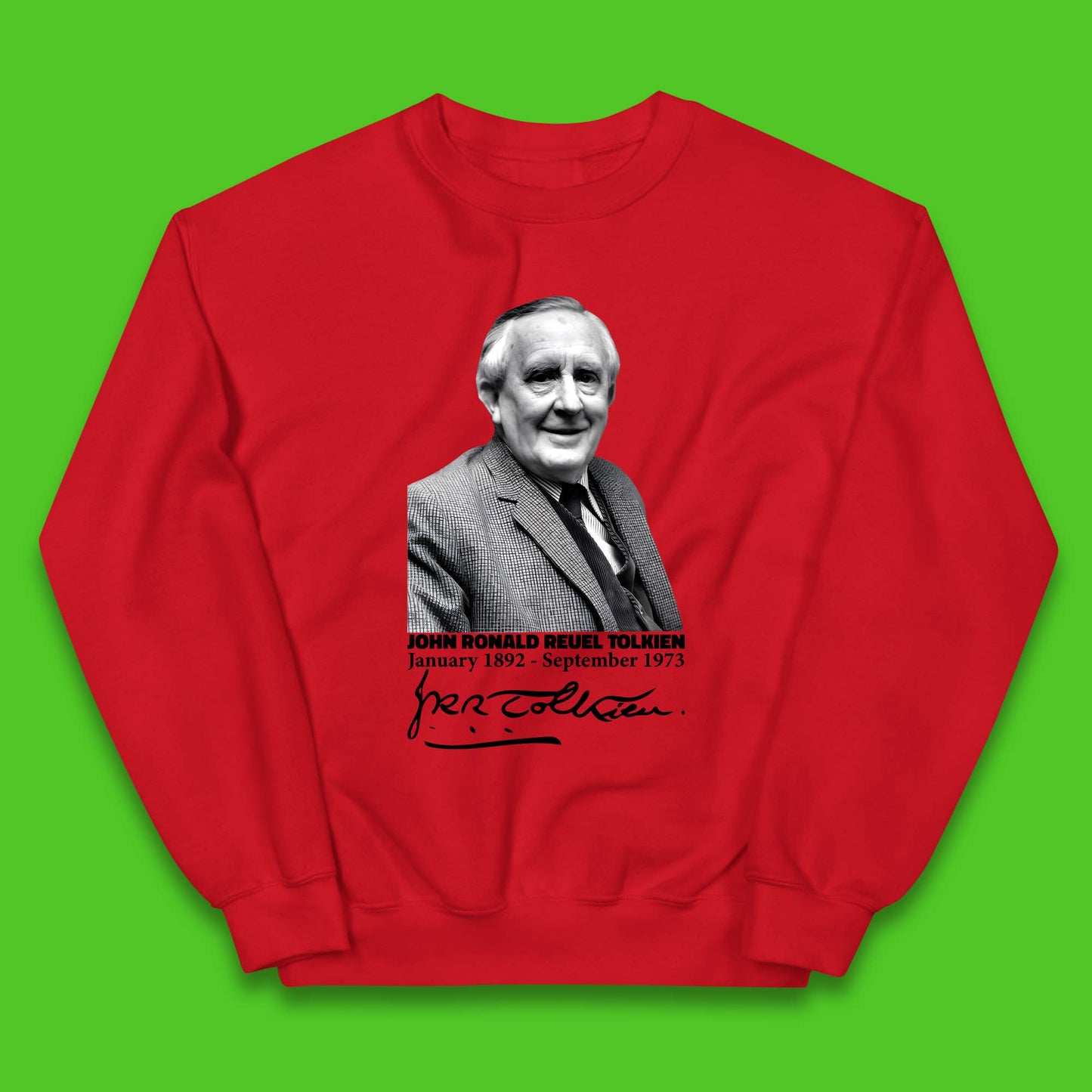 John Ronald Reuel Tolkien Signature Kids Jumper