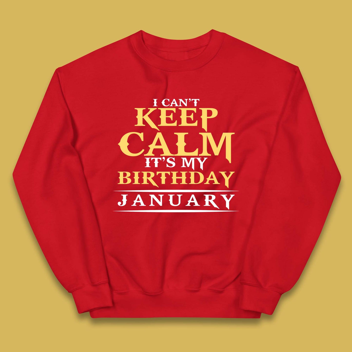 January Birth Party Kids Jumper