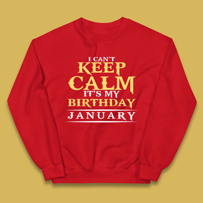 January Birth Party Kids Jumper