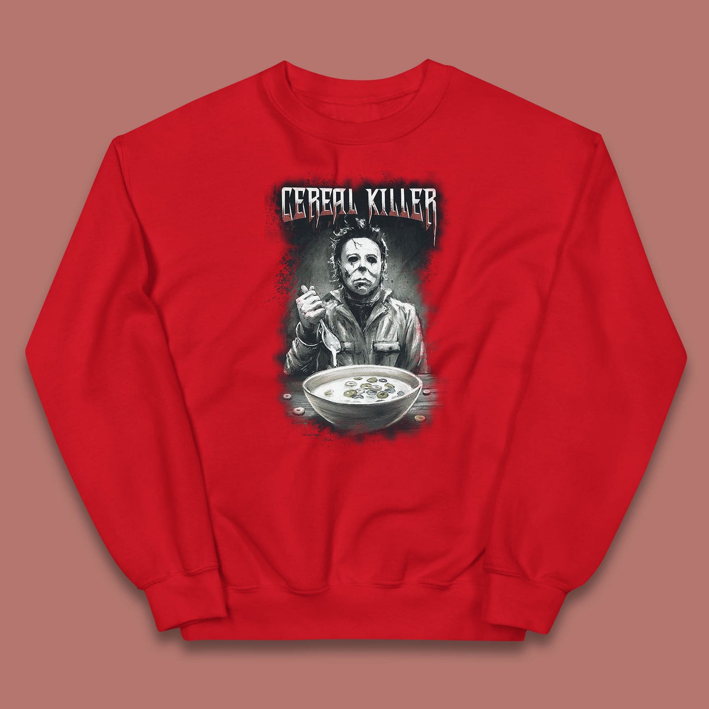 Michael Myers Cereal Killer Halloween Serial Killer Horror Movie Character Kids Jumper