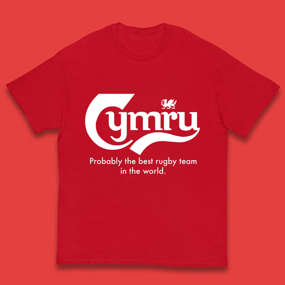 Cymru Probably The Best Rugby Team In The World Wales National Rugby Union Team Welsh Rugby Union Kids T Shirt