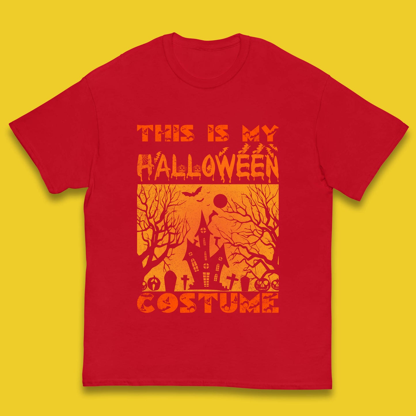 This Is My Halloween Costume Horror Scary Haunted House Spooky Season Kids T Shirt