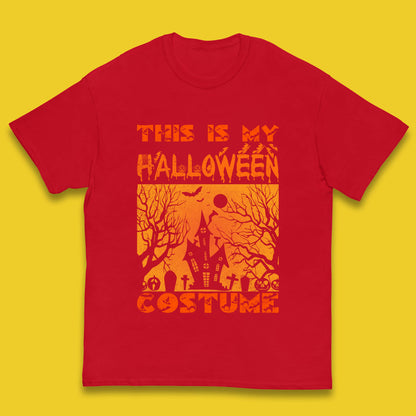 This Is My Halloween Costume Horror Scary Haunted House Spooky Season Kids T Shirt