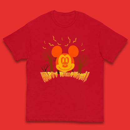 Happy Halloween Mickey Mouse Horror Scary Spooky Jack Face Halloween Disney Trip Kids T Shirt