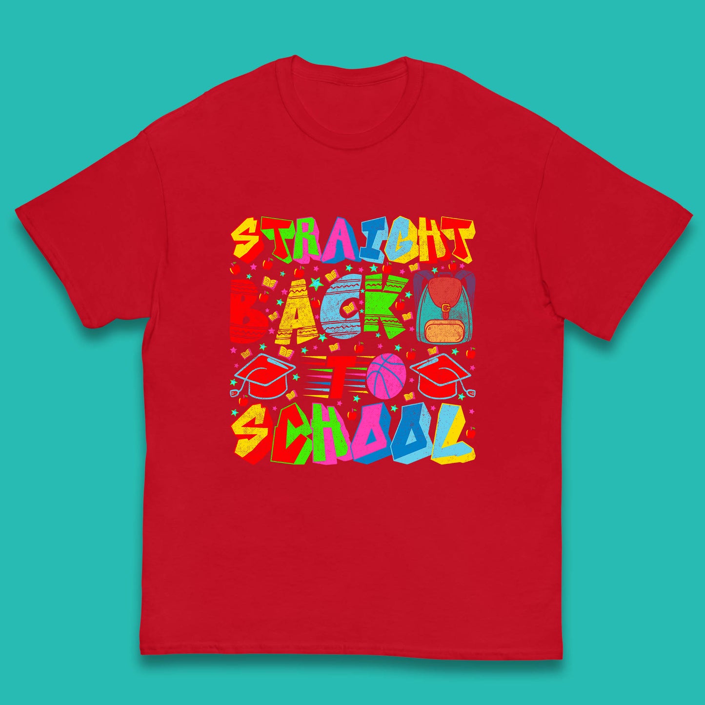 Straight Back To School Back To School First Day Of School Kids T Shirt