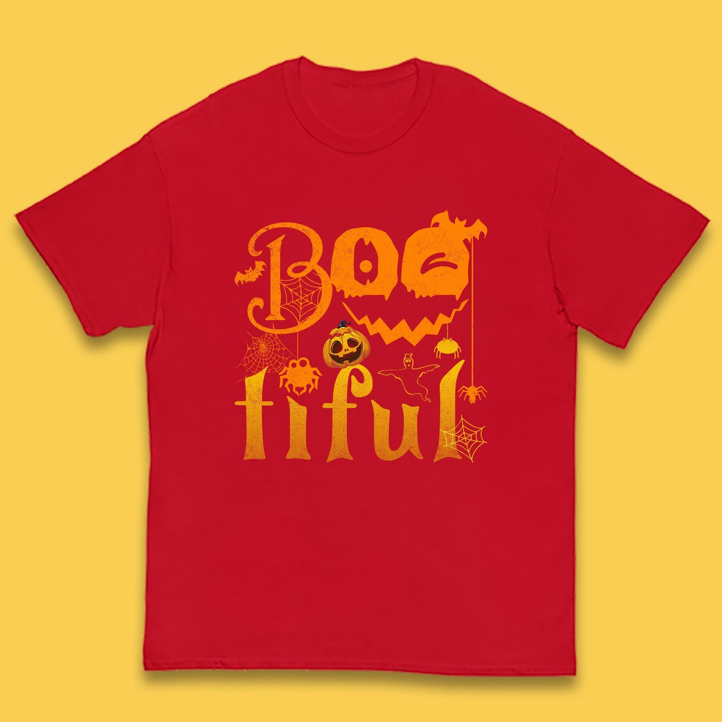 Bootiful Halloween Ghost Funny Boo Ghost Scary Spooky Season Kids T Shirt