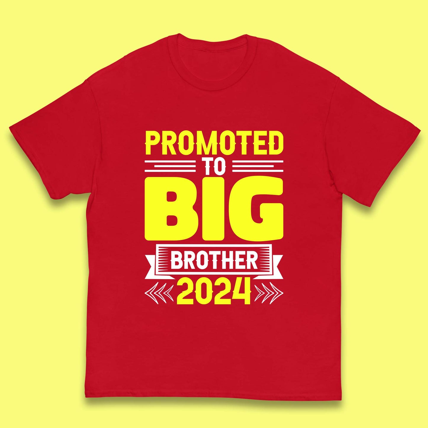 Promoted To Big Brother 2024 Soon To Be Big Brother Siblings Gift Kids T Shirt