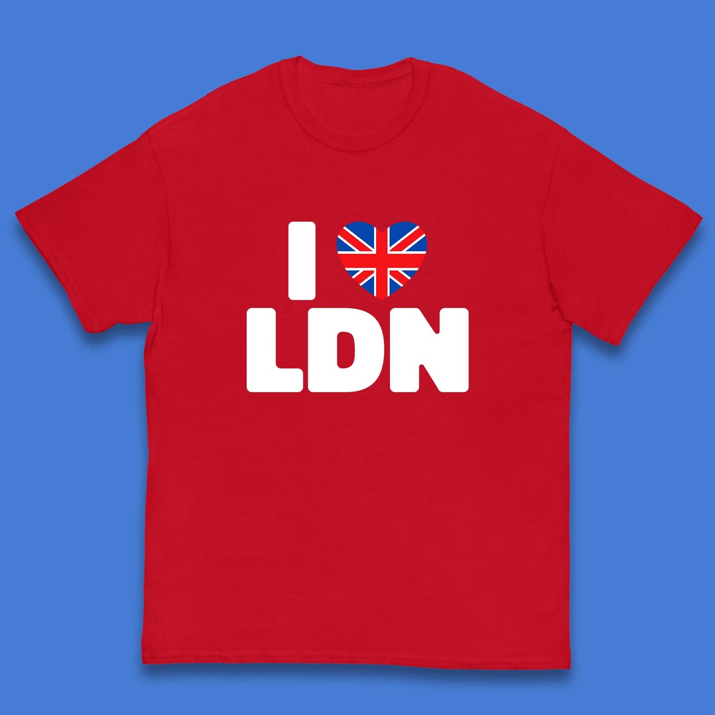 I Love LDN UK United Kingdom British England I Love London Kids T Shirt
