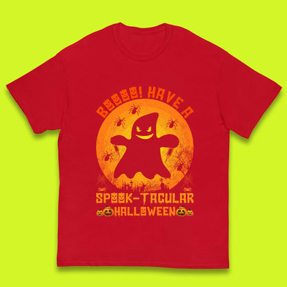 Boo Have A Spook Tacular Halloween Boo Ghost Horror Scary Spooky Season Kids T Shirt