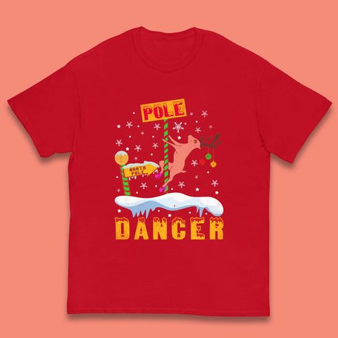 North Pole Dancer Christmas Kids T-Shirt