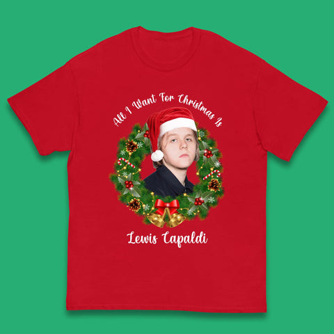 Lewis Capaldi Christmas Kids T-Shirt