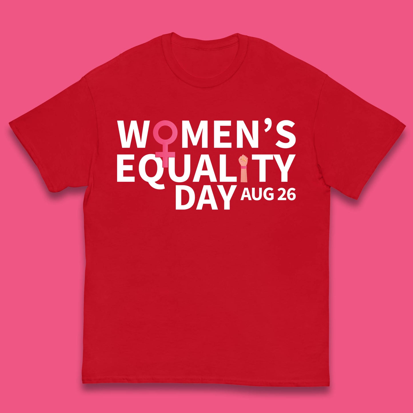 Women Equality Day Aug 26th Girls Power Female Support Women Rights Empowerment Kids T Shirt