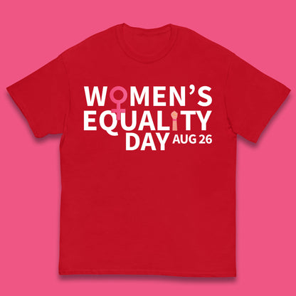 Women Equality Day Aug 26th Girls Power Female Support Women Rights Empowerment Kids T Shirt