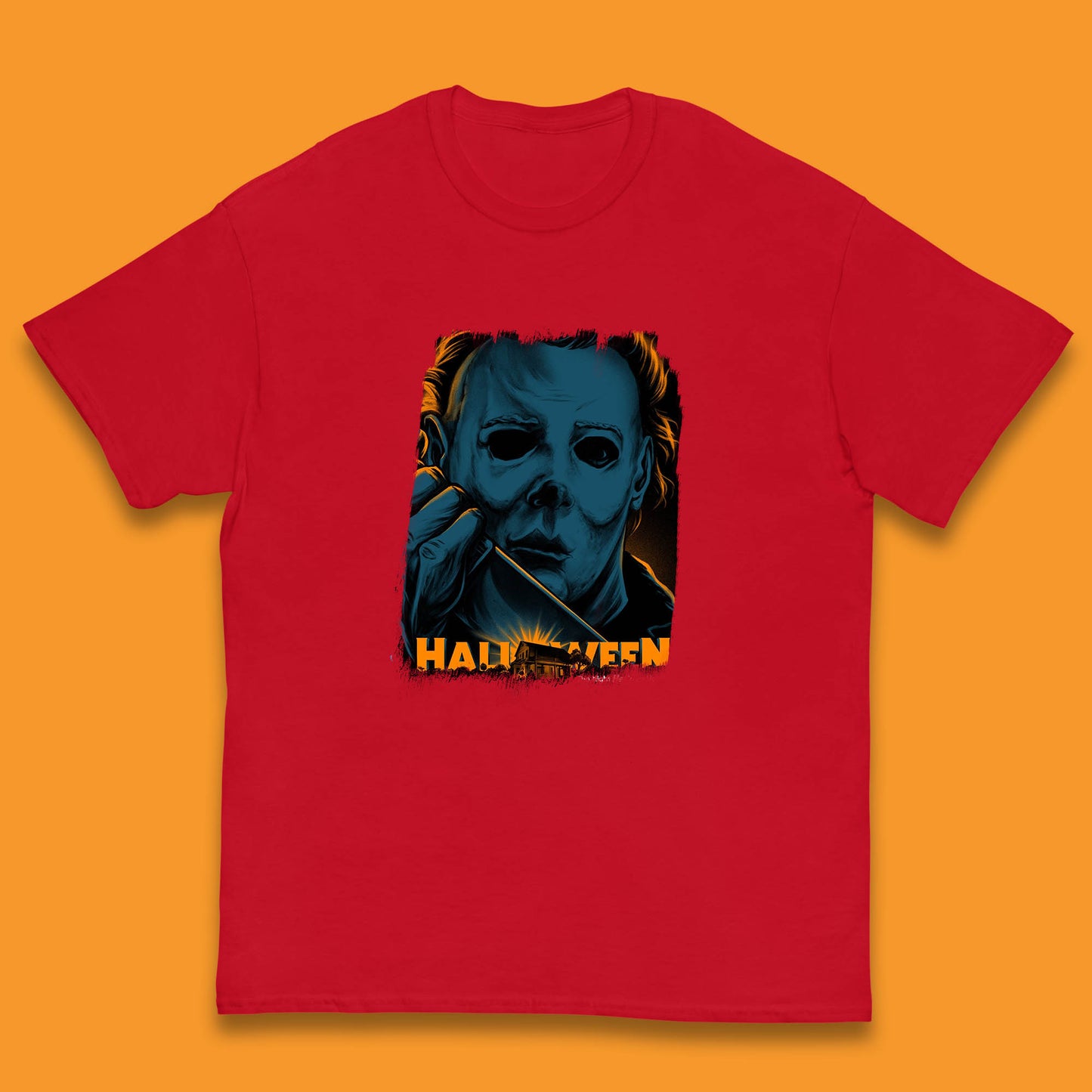 Halloween (1978) Poster Slasher Film Michael Myers Halloween Horror Thriller Movie Character Kids T Shirt