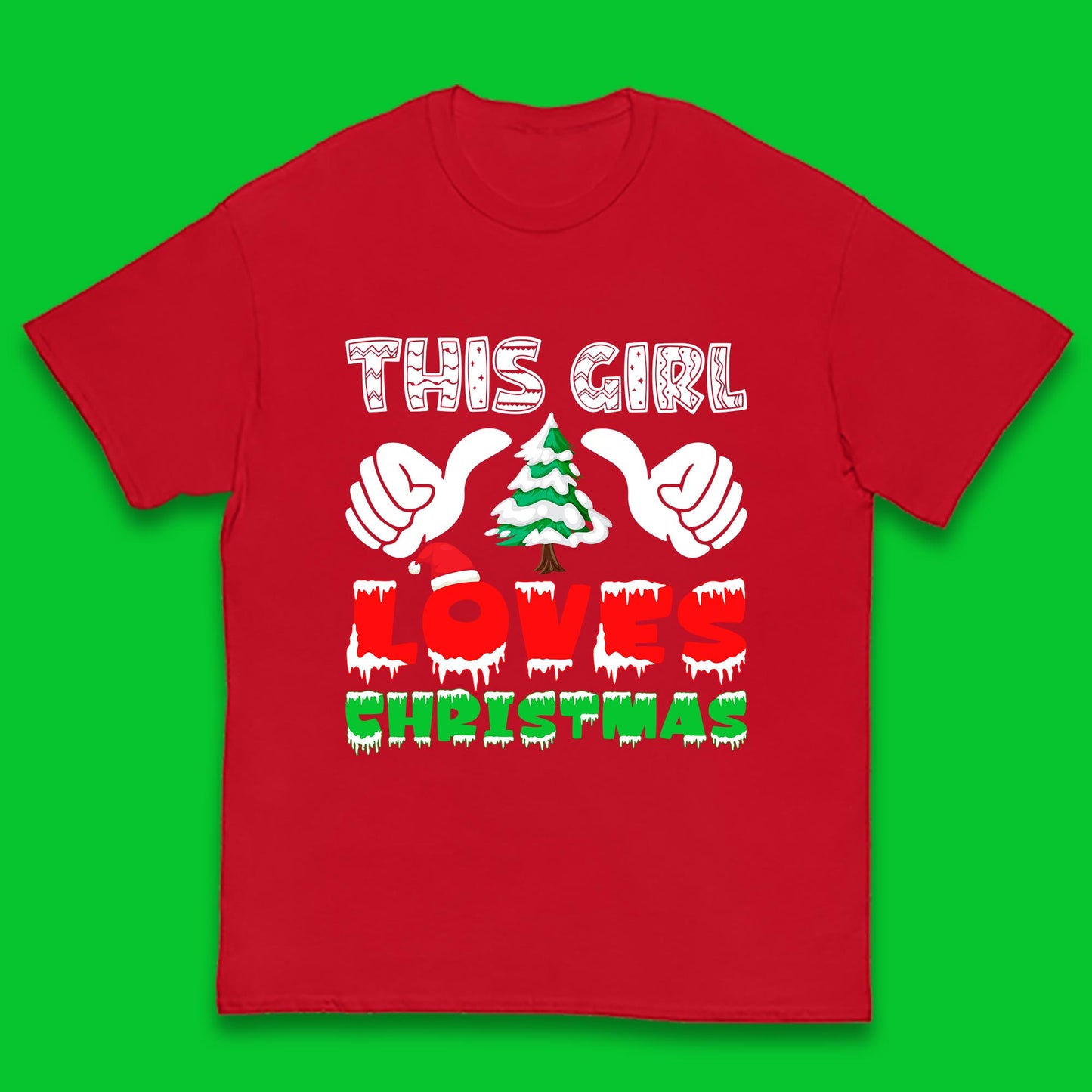 this girl loves christmas t shirt