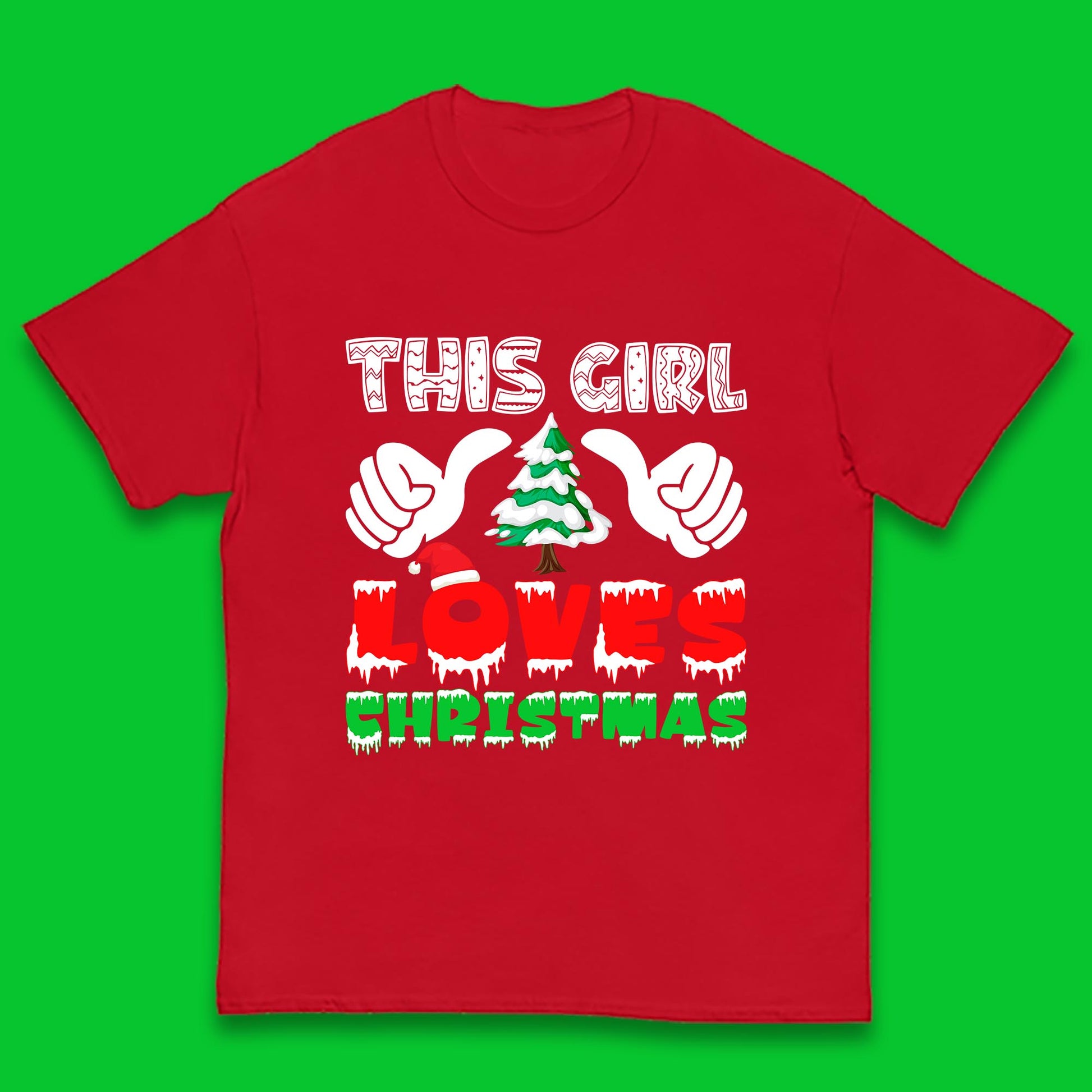 this girl loves christmas t shirt