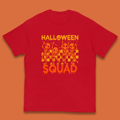 Halloween Squad Dancing Skeletons Squad Goals Dancing Halloween Skull Kids T Shirt
