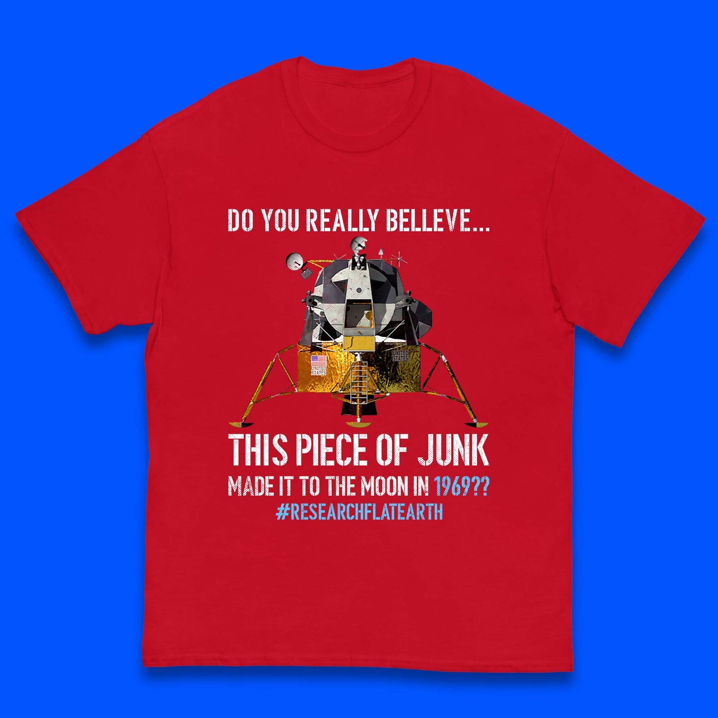 Research Flat Earth Kids T-Shirt