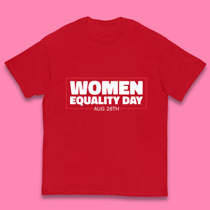 Women Equality Day Aug 26th Women Rights Empowerment Girls Power Female Support Kids T Shirt