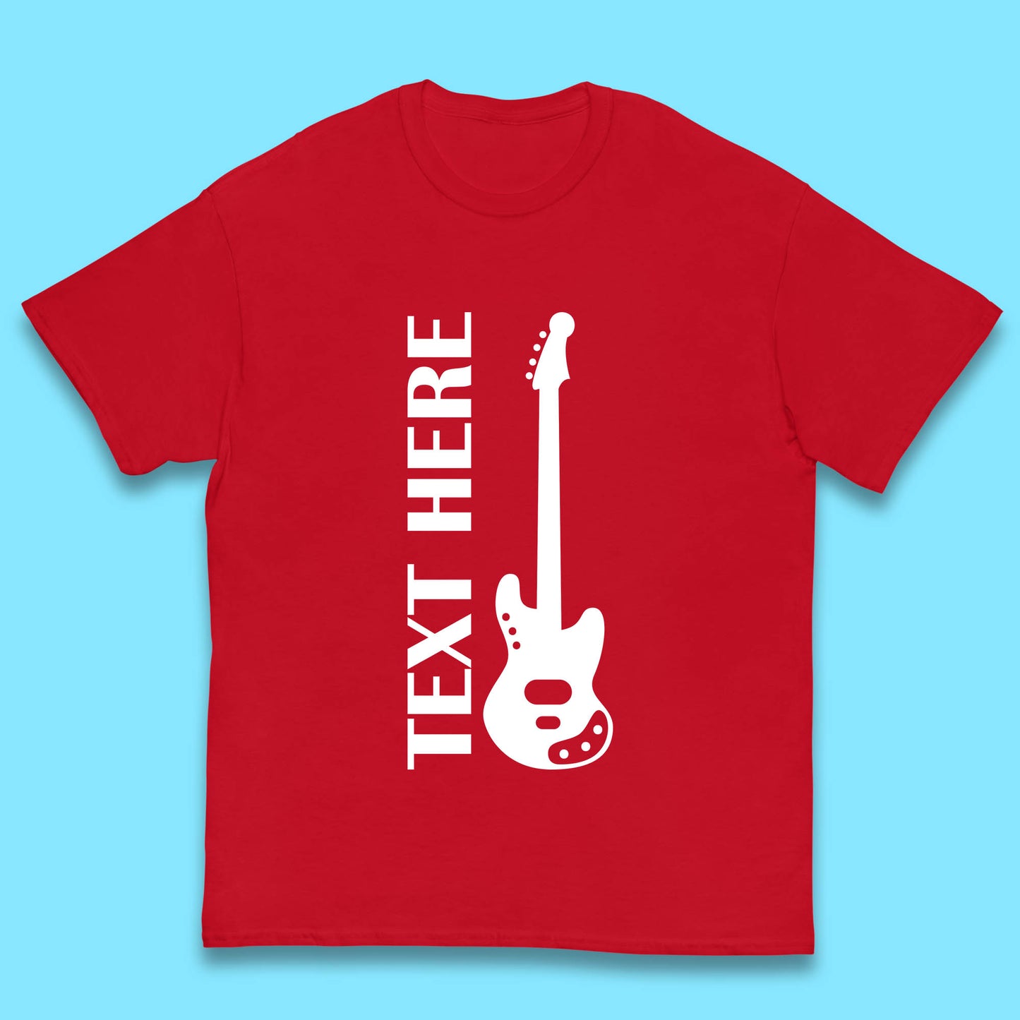 Personalised Guitarist Your Text Here Guitar Player Musician Music Lover Kids T Shirt