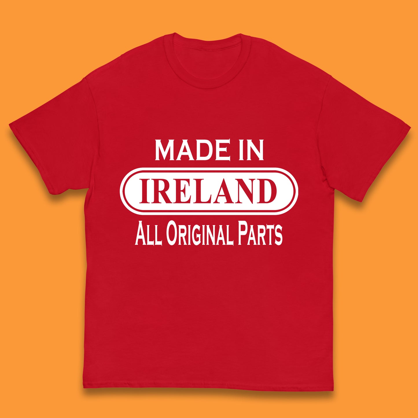 Made In Ireland All Original Parts Vintage Retro Birthday Country In Europe Gift Kids T Shirt