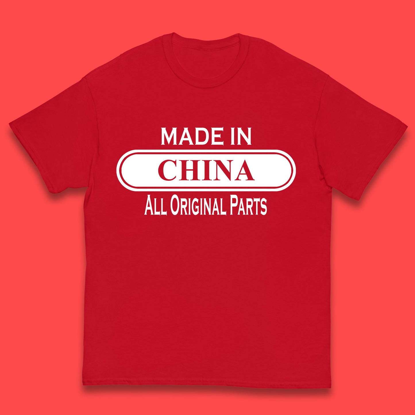 Made In China All Original Parts Vintage Retro Birthday Chinatown City of Westminster, London Gift Kids T Shirt