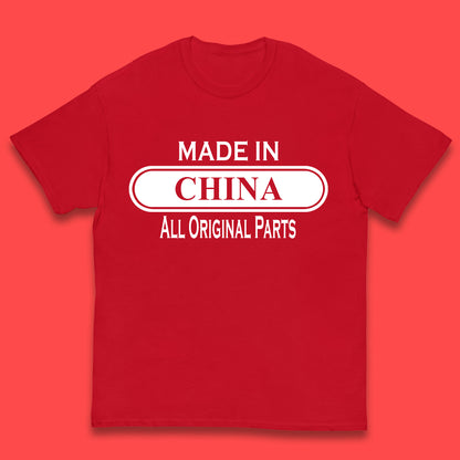 Made In China All Original Parts Vintage Retro Birthday Chinatown City of Westminster, London Gift Kids T Shirt