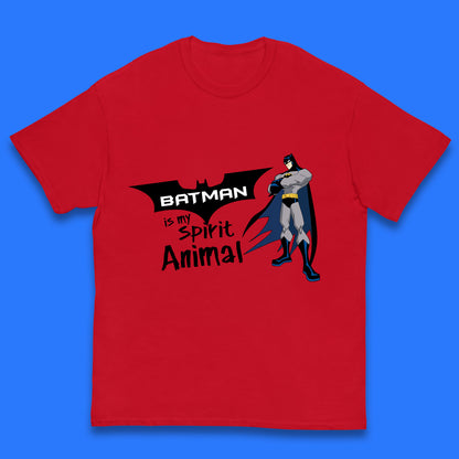 Batman Is My Spirit Animal DC Comics Batman Basic Logo Superhero Dc Movie Character Kids T Shirt