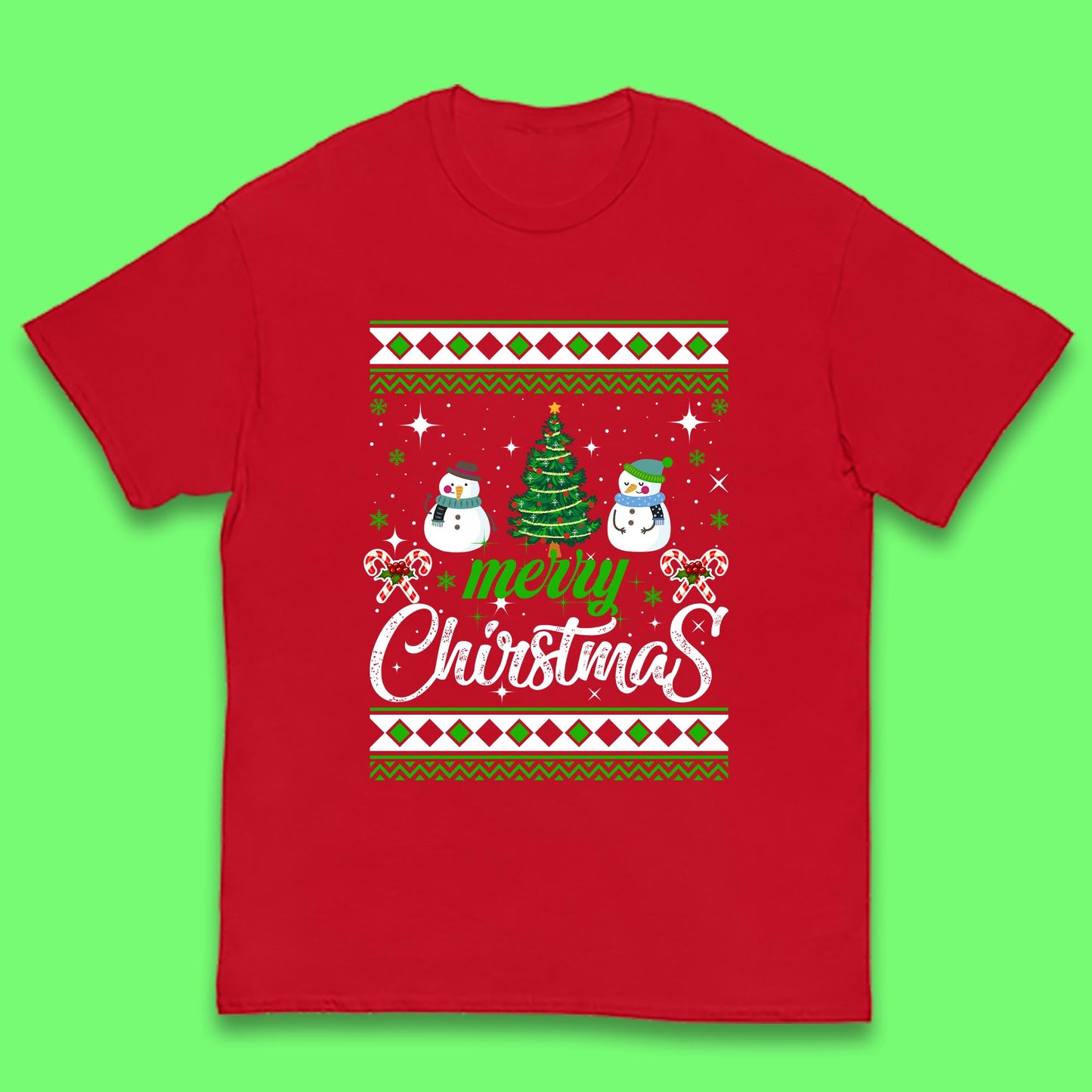 merry christmas snowman t shirt