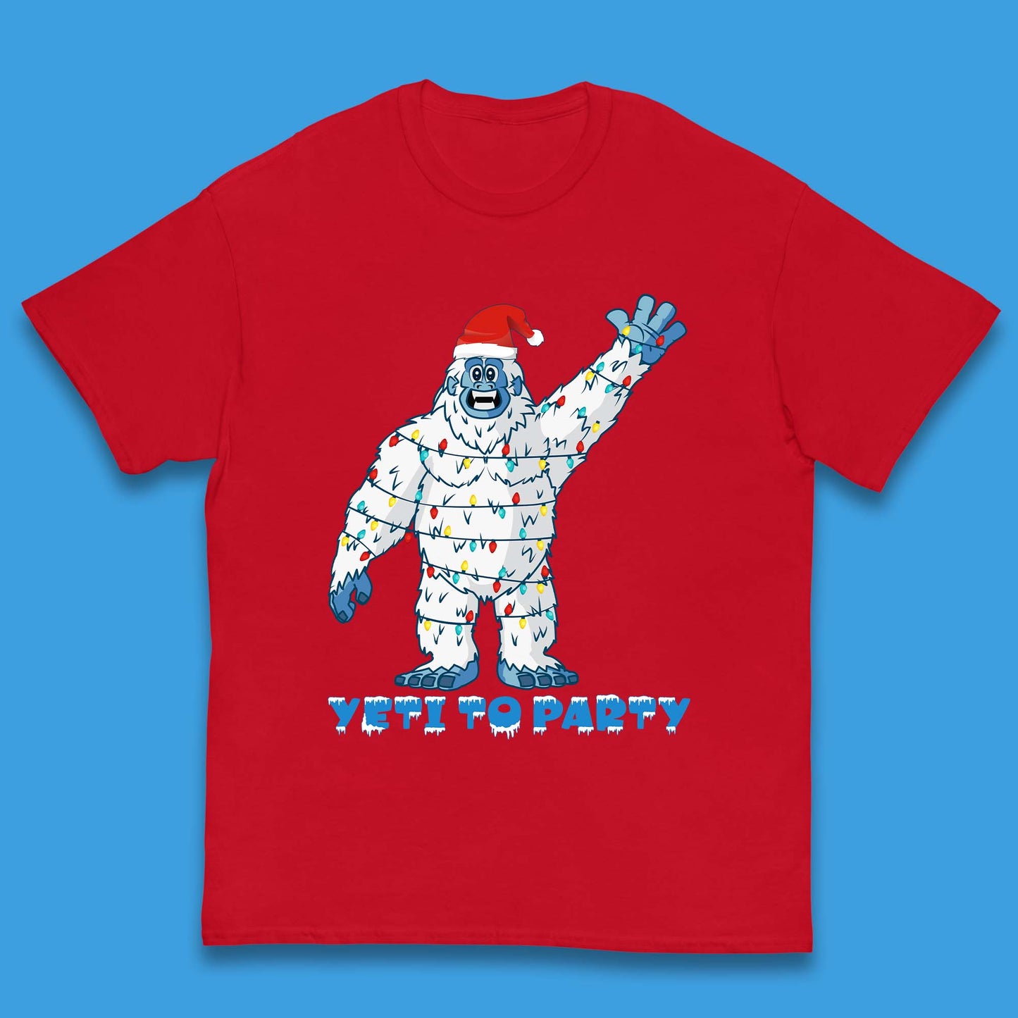Yeti To Party Christmas Kids T-Shirt