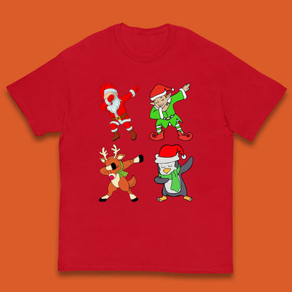 santa claus & friends dabbing t shirt
