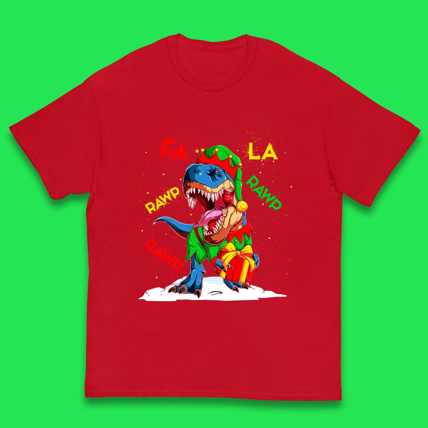 christmas dinosaur t shirt