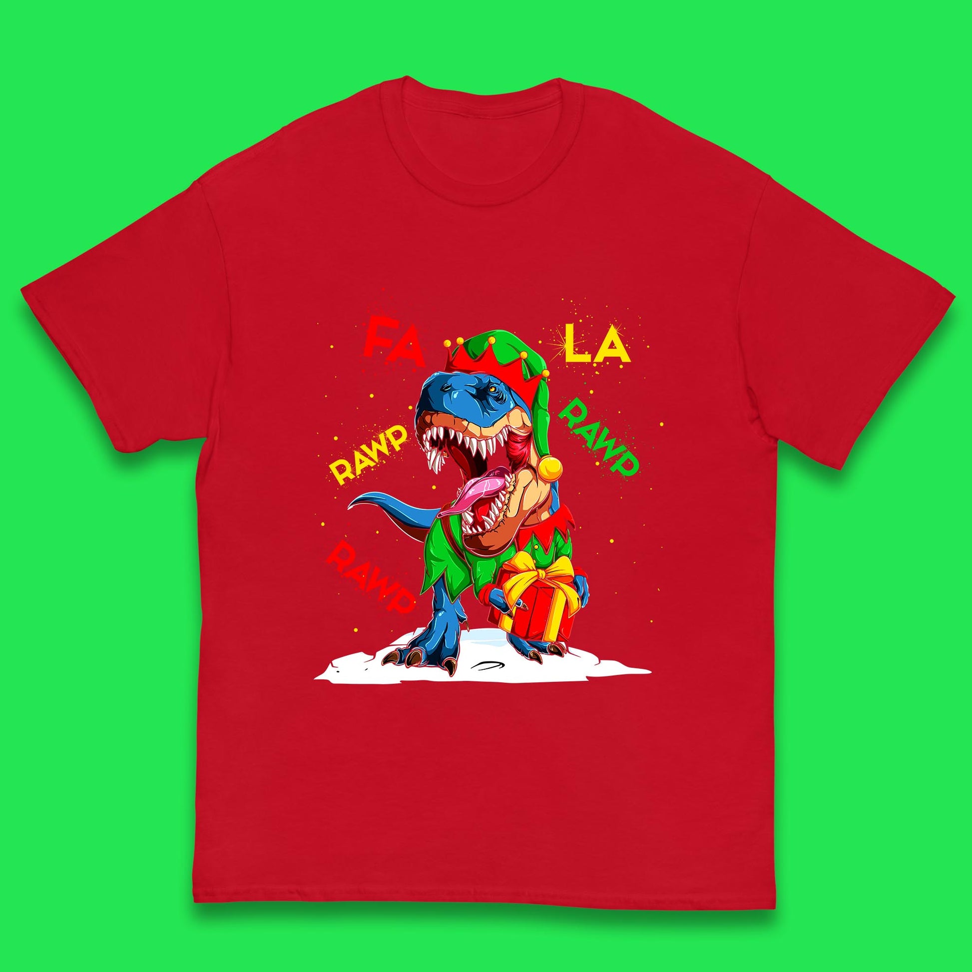 christmas dinosaur t shirt