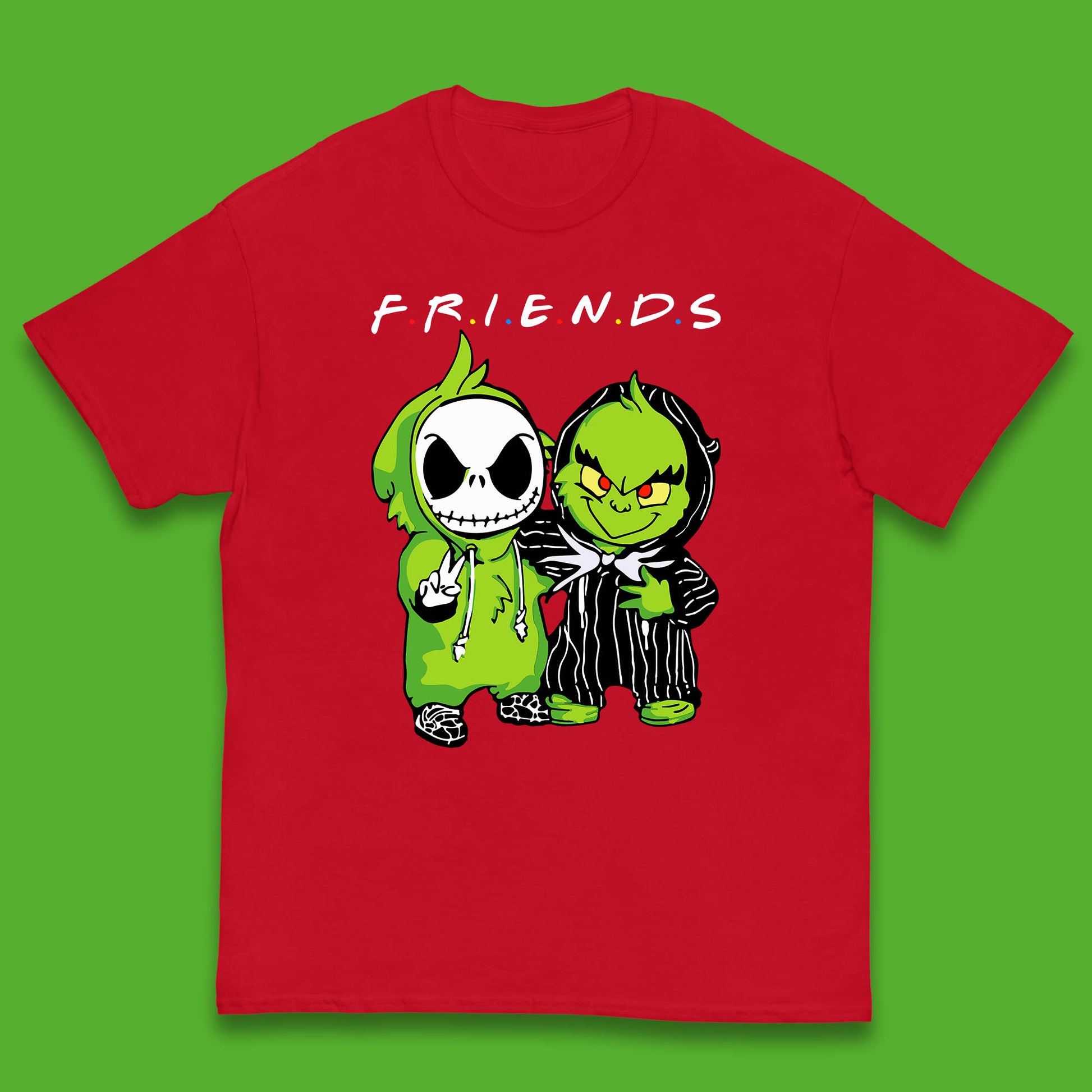 grinch and jack skellington t shirt