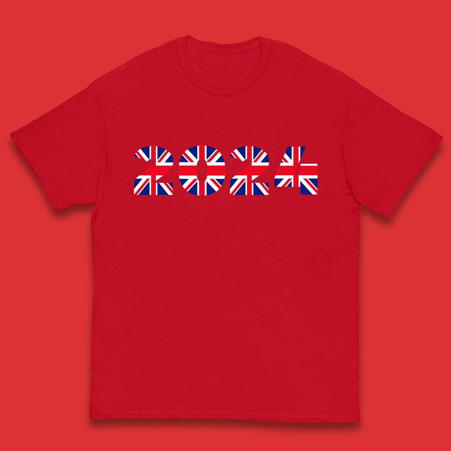 New Year 2024 UK Flag Kids T-Shirt
